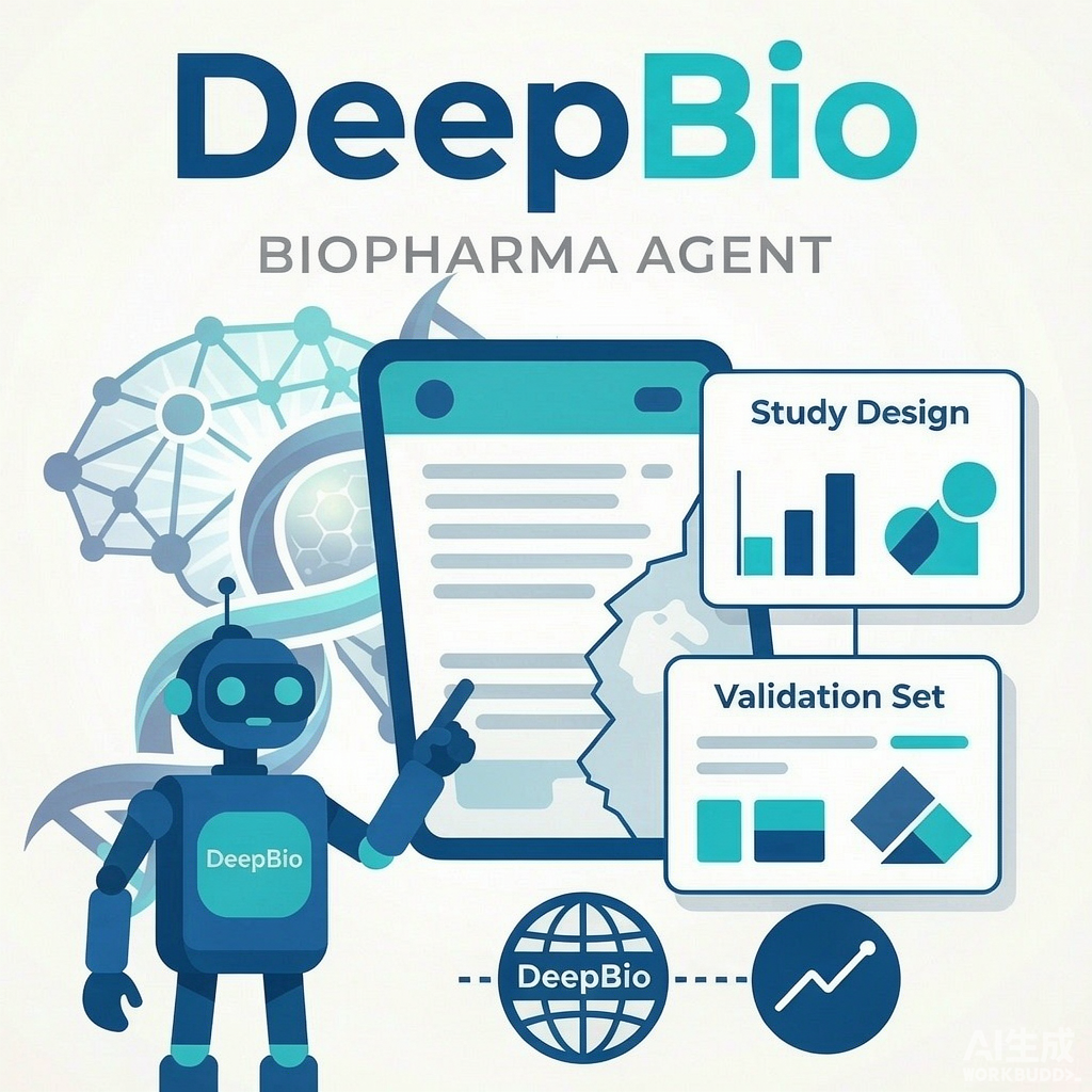 DeepBio 文献证据整理工作流示意