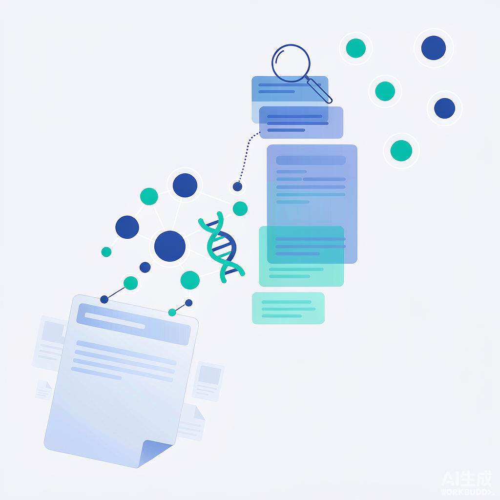 DeepBio 文献证据整理工作流示意